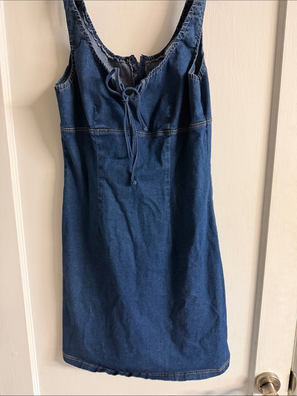 Aqua Blu Dark Blue Denim Mini Dress